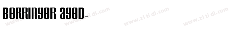 berringer aged字体转换